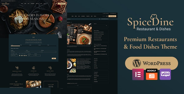 SpiceDine - WordPress Theme For Hotels & Restaurants