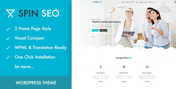 SPIN SEO - SEO & Business WordPress Theme