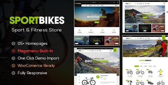 Sportbikes - Sports and Fitness Store WooCommerce WordPress Theme