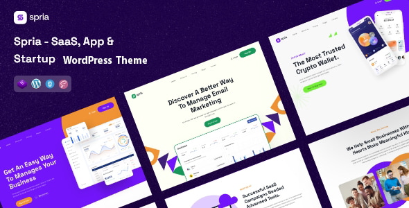 Spria - SaaS, App & Startup WordPress Theme