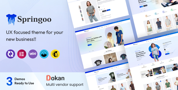 Springoo - Fashion & T-shirt WooCommerce WordPress Theme