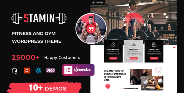 Stamin - Fitness and Gym WordPress Theme