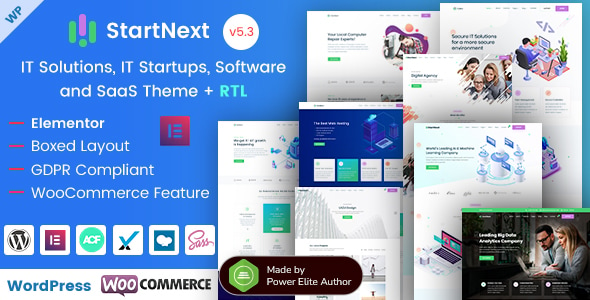 StartNext - IT Startup & Technology Services WordPress Theme