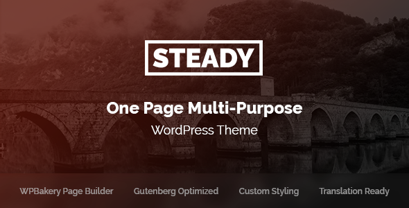 Steady - One Page Multi-Purpose WordPress Theme