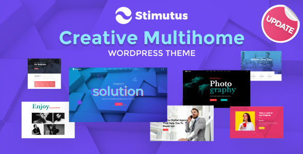 Stimutus - Creative Multihome Elementor Based WordPress Theme