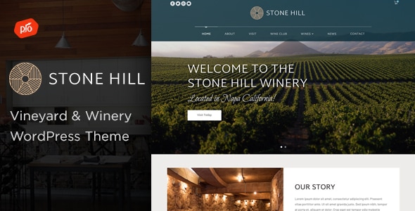 Stone Hill - Vineyard and Winery WordPress Theme