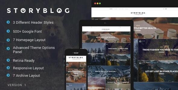 StoryBlog - WordPress Theme for Story Tellers