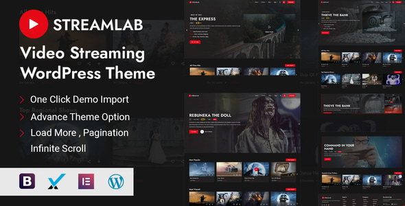 Streamlab - Video Streaming WordPress Theme