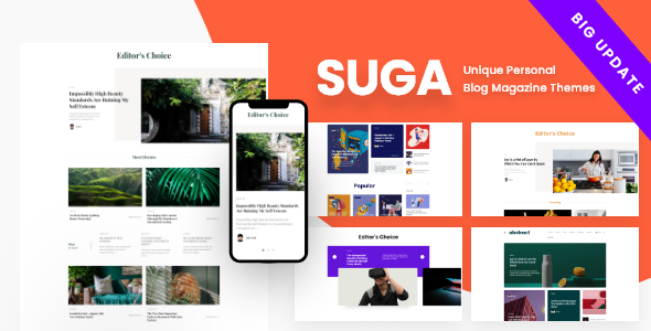 Suga - Magazine and Blog WordPress Theme