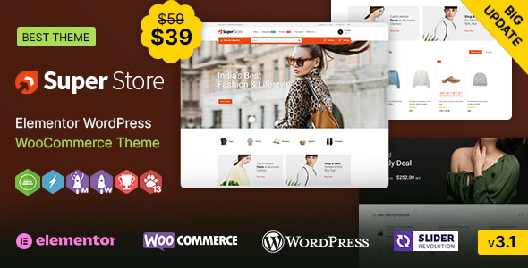 Super Store WP - Multipurpose Elementor WooCommerce Theme