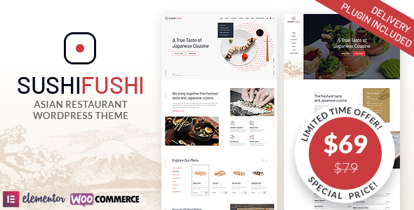 SushiFushi - Japanese & Asian Restaurant WordPress Theme