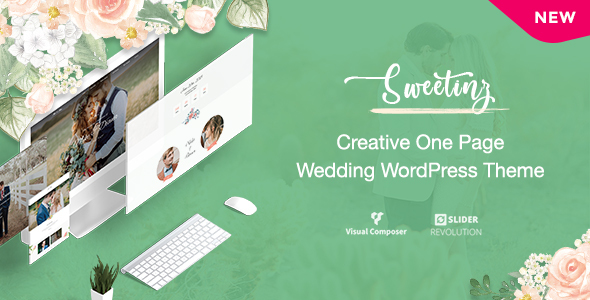 Sweetinz - Creative OnePage Wedding WordPress Theme