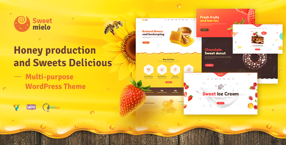 SweetMielo - Honey Production and Sweets Delicious WordPress Theme