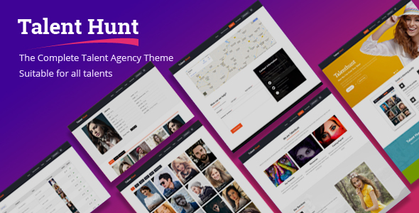 Talent Hunt -  Model Management WordPress CMS Theme