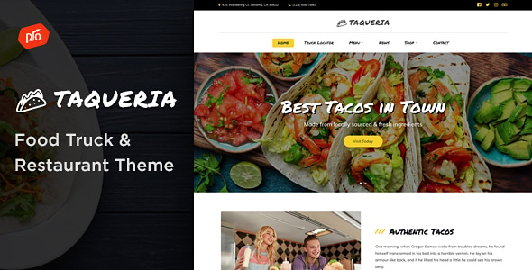 Taqueria - Food Truck & Restaurant WordPress Theme