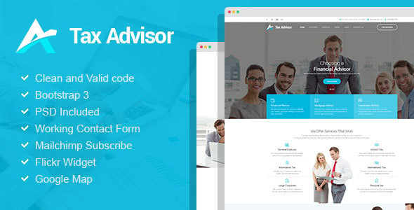 Tax Advisor - Financial Consulting WordPress Theme