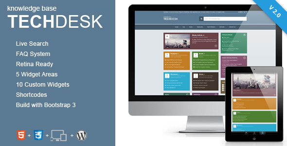 TechDesk - Responsive Knowledge Base/FAQ Theme