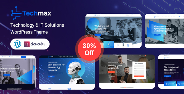 Techmax - IT Solutions & Technology WordPress Theme