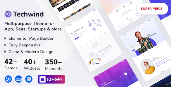 Techwind - Multipurpose Landing Page WordPress Theme