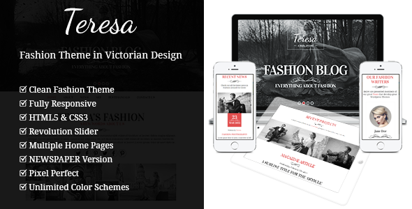 Teresa - A One And Multi Page Fashion Theme