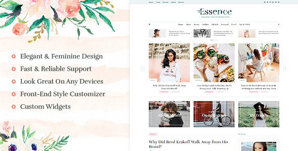 The Essence - A Responsive WordPress Blog Theme