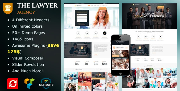 The Lawyer - Law Firm WordPress Theme