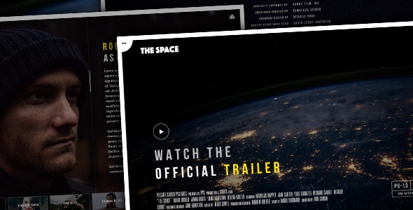 The Space - Single Film Campaign WordPress Theme