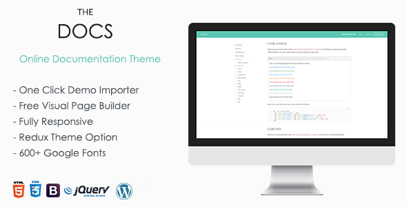 TheDocs - Online Documentation WordPress Theme