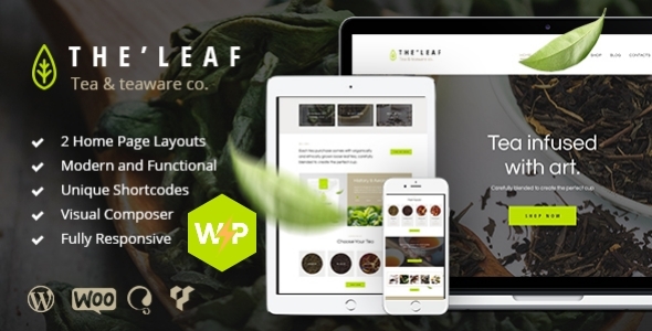 TheLeaf - Tea Company & Coffee Shop WordPress Theme