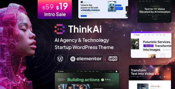 Think AI - AI Startup & Technology WordPress Theme