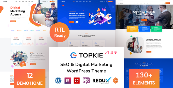 Topkie - SEO Marketing WordPress Theme