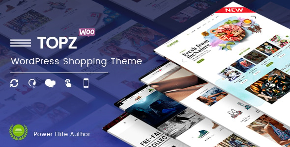 TopZ - Food Store & Sport Fashion Shop WooCommerce WordPress Theme