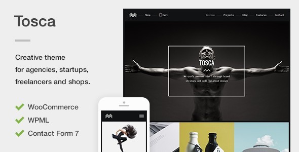 Tosca - A Fresh Creative Portfolio & Ecommerce WordPress Theme