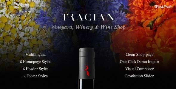 Tracian - Wine WordPress Theme