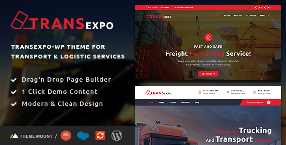 Transexpo - Logistics and Cargo Services WordPress Theme