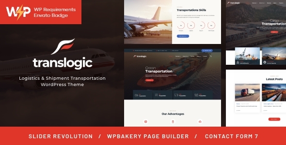 Translogic | Logistics & Shipment Transportation WordPress Theme