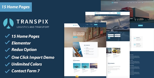 Transpix - Logistics Warehouse WordPress Theme