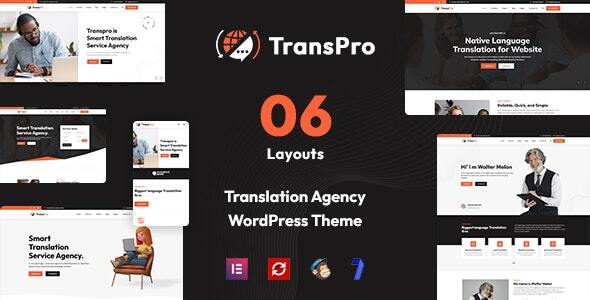 TransPro - Translation Bureau & Interpreting Services WordPress Theme