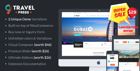 Travel Agency WordPress Theme