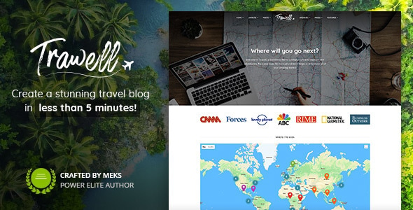 Trawell - Travel Blog WordPress Theme