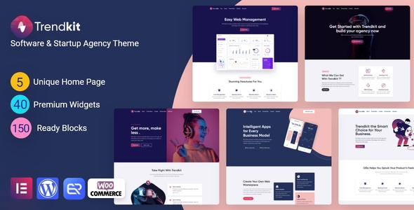 Trendkit -  Saas & Software Service WordPress Theme