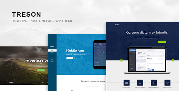 Treson - One Page WordPress Theme