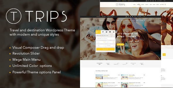 Trips | Travel Hotel Booking WordPress Theme