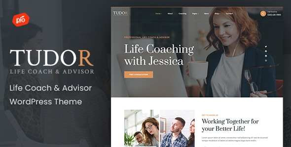 Tudor - Life Coach & Advisor WordPress Theme