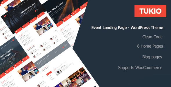 Tukio | Event Landing Page WordPress Theme