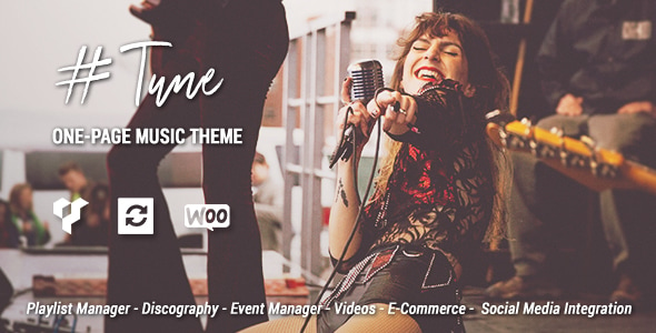 Tune - One-Page Music WordPress Theme