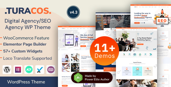 Turacos - IT & SEO Marketing Agency Portfolio WordPress Theme