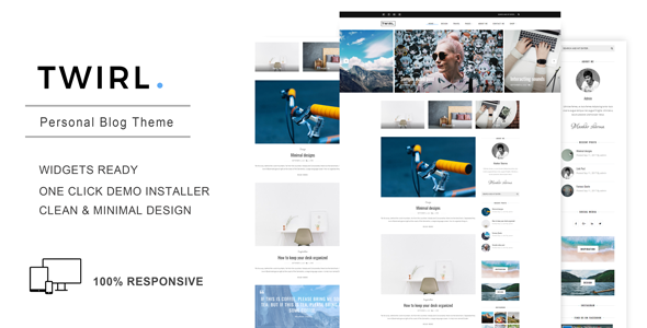 Twirl - A Personal WordPress Blog Theme