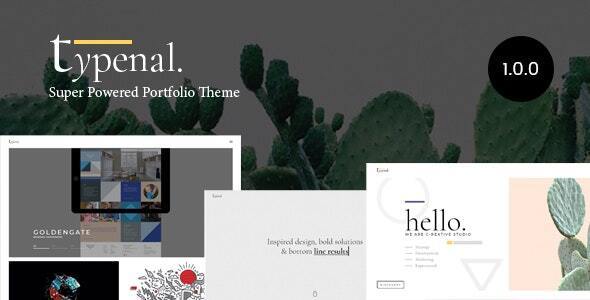 Typenal - Portfolio Creative WordPress Theme