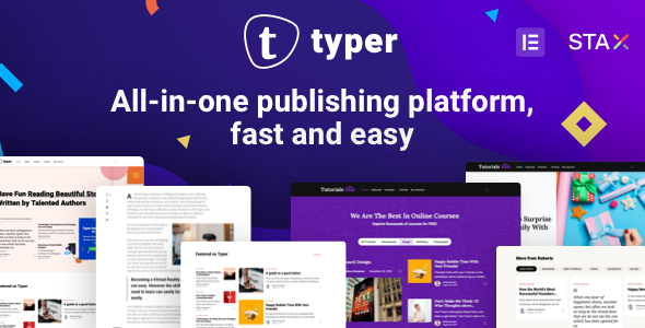 Typer - Multi Author Publishing WordPress Theme